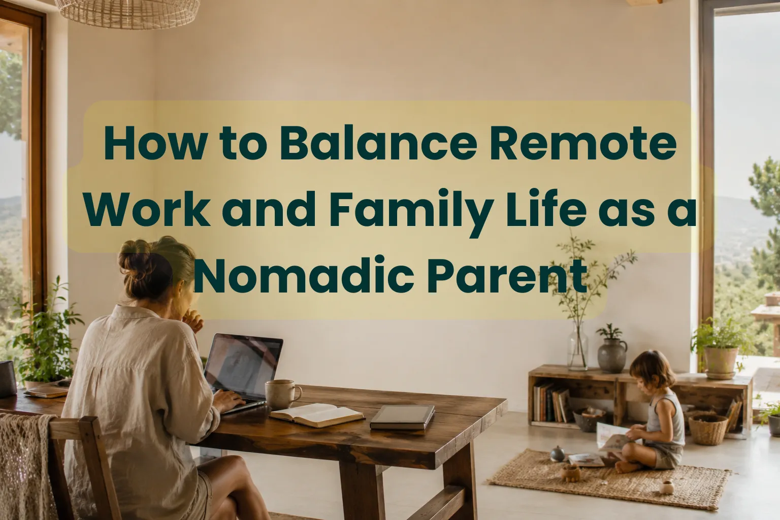 Cómo equilibrar el trabajo remoto y la vida familiar siendo padre o madre nómada